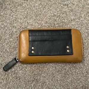 Chloe Alice Zip Wallet in Rare Mustard Yellow Color